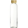 Bouteille en verre avec bouchon en bambou 750 ml