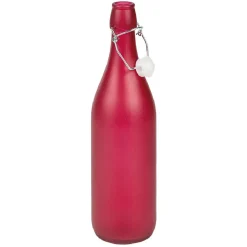 Bouteille en verre effet givré 1 L