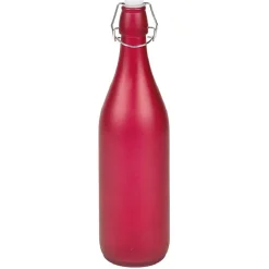 Bouteille en verre effet givré 1 L