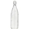 Bouteille en verre transparent 1 L