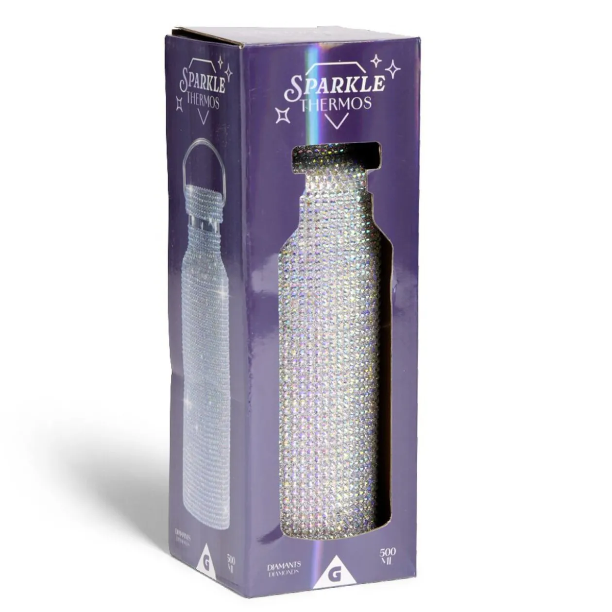Bouteille isotherme strass inox 500ml