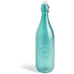 Bouteille limonade 1L verre vert Ø8,5xH32cm