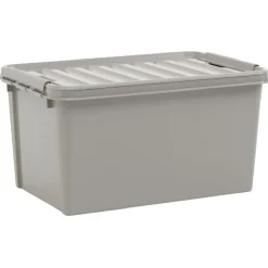 Box de rangement à clip grise 45 L
