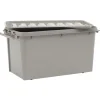 Box de rangement à clips grise 70 L