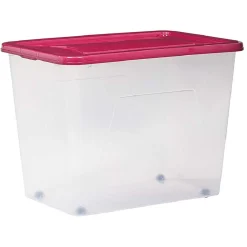 Box de rangement à roulettes 80 L