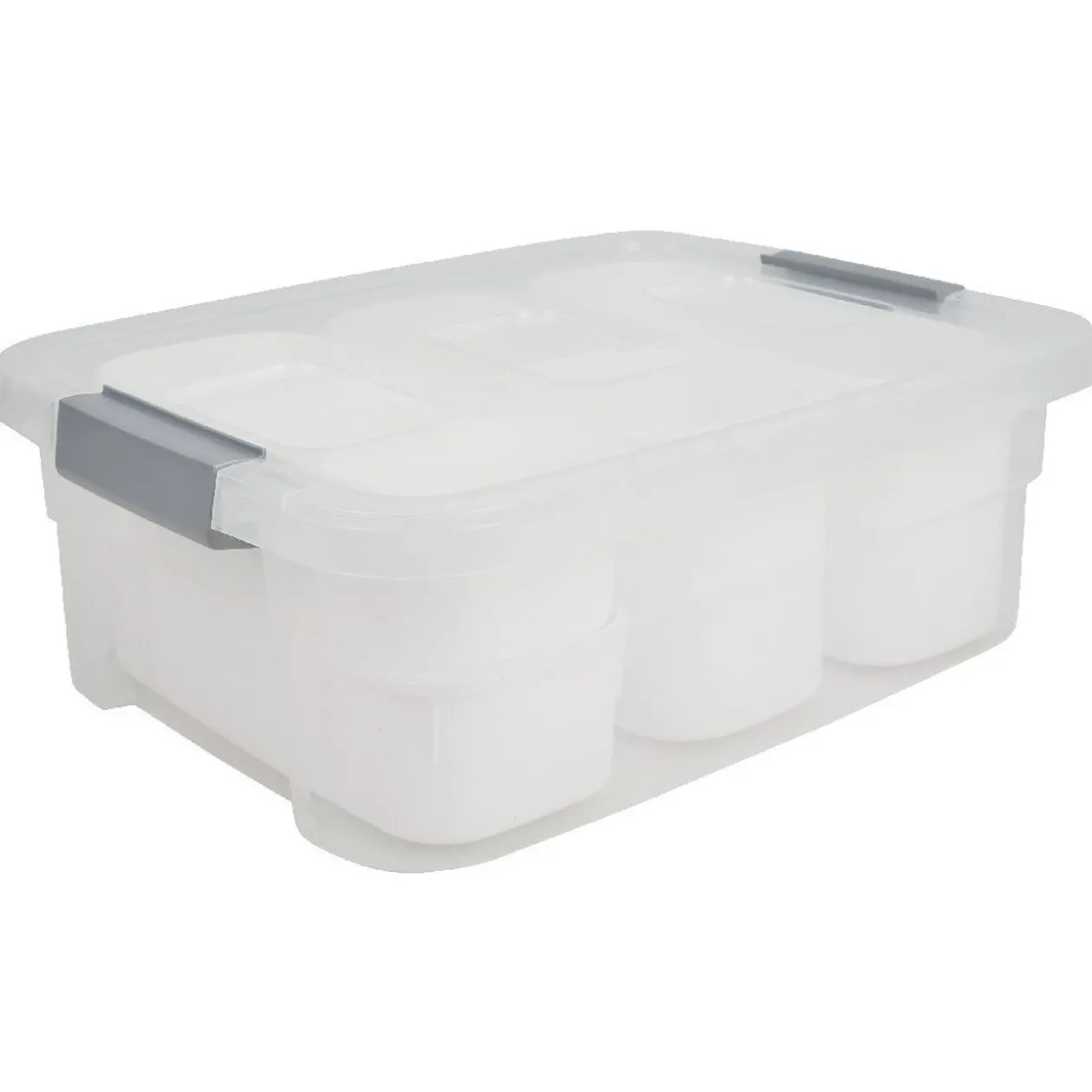 Box de rangement avec 11 casiers modulables 32 L