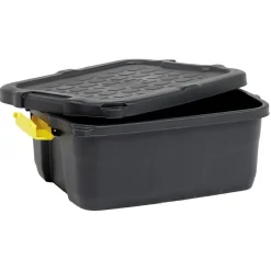 Box de rangement brico noir 24L
