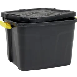 Box de rangement brico noir 42L