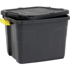 Box de rangement brico noir 42L