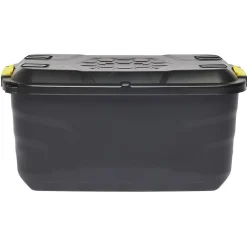 Box de rangement brico noir 75L