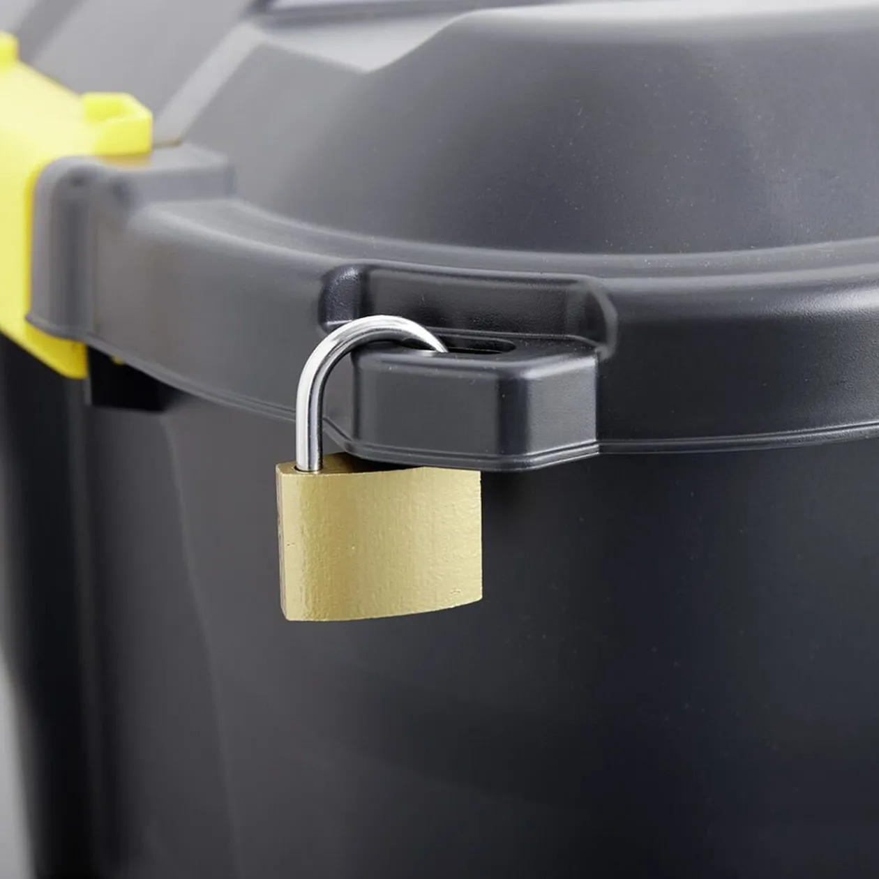 Box de rangement brico noir 110L