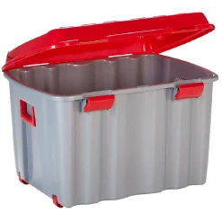 Box de rangement brico sur roulettes fermeture clip 142 L