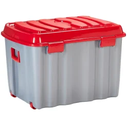 Box de rangement brico sur roulettes fermeture clip 142 L
