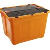 Box de rangement bricolage avec couvercle à double rabat 80L x2