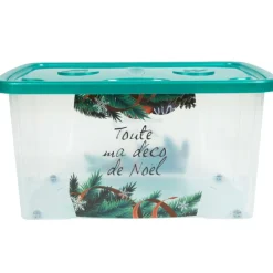 Box de rangement déco de Noël vert 44 L
