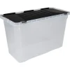 Box de rangement en plastique avec fermeture clips 100 L