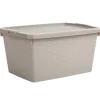 Box de rangement plastique 10 L taupe