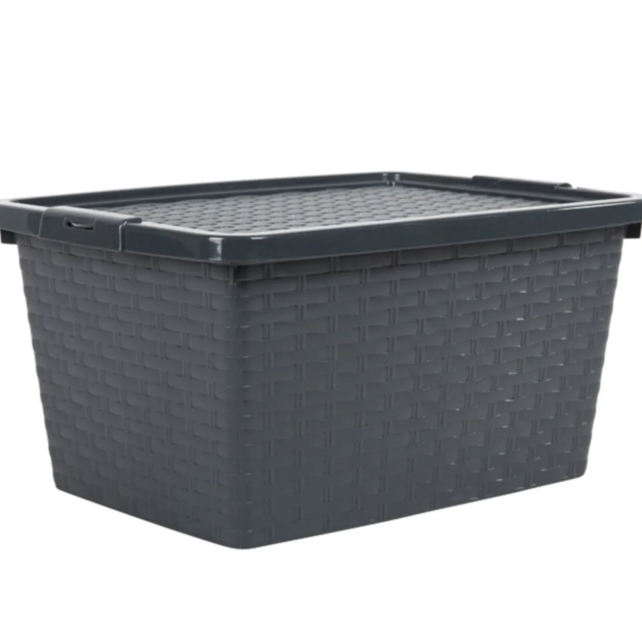 Box de rangement plastique 20 L gris anthracite