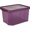 Box de rangement plastique 18 L prune