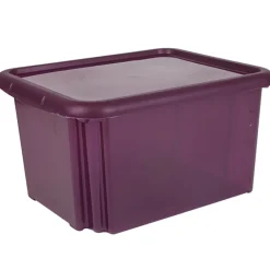 Box de rangement plastique 30 L prune