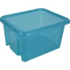Box de rangement plastique 30 L bleu turquoise