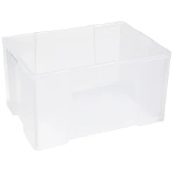 Box de rangement plastique transparent avec couvercle