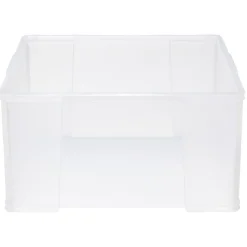 Box de rangement plastique transparent avec couvercle