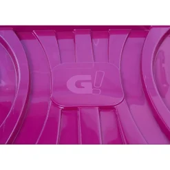 Box de rangement transparent avec couvercle 60 L