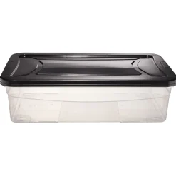 Box dessous de lit noir 30L