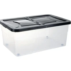 Box dessous de lit noir 45L