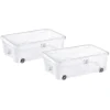 Box dessous de lit transparent 29,5L x2