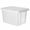 Box Essentiels couvercle blanc transparent 45 L x2
