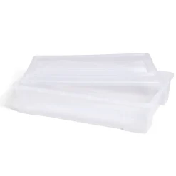 Box rangement 60L plastique transparent 78,5xH17x58,8cm