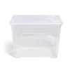Box rangement 21L plastique transparent 38xH27,2x28cm