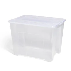 Box rangement 21L plastique transparent 38xH27,2x28cm