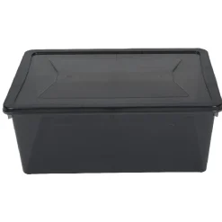 Box rangement textile grise 10 L