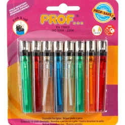 Briquet jetable à pierre x8