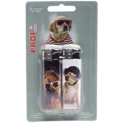 Briquet électronique motif animal x2