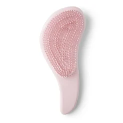 Brosse à cheveux compacte en plastique imprimé 4 coloris