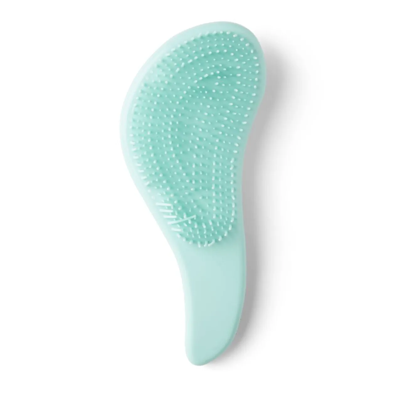 Brosse à cheveux compacte en plastique imprimé 4 coloris
