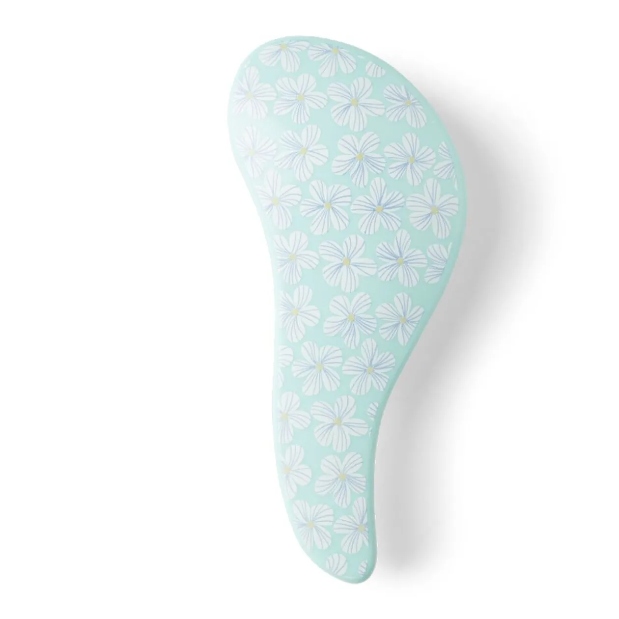 Brosse à cheveux compacte en plastique imprimé 4 coloris