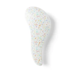 Brosse à cheveux compacte en plastique imprimé 4 coloris