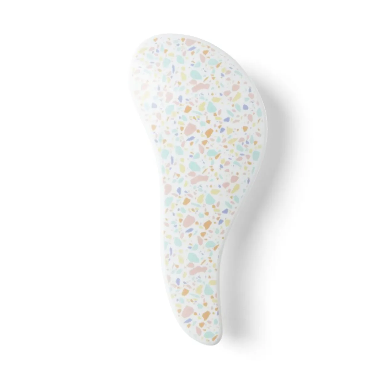 Brosse à cheveux compacte en plastique imprimé 4 coloris