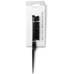Brosse à cheveux démêlage et coiffage picots en nylon noir