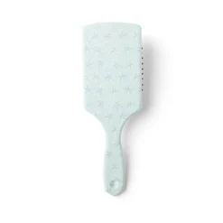 Brosse à cheveux en plastique imprimé 4 coloris