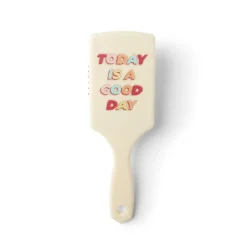 Brosse à cheveux en plastique imprimé 4 coloris