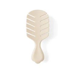 Brosse à cheveux format mini en plastique 3 coloris