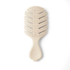 Brosse à cheveux format mini en plastique 3 coloris