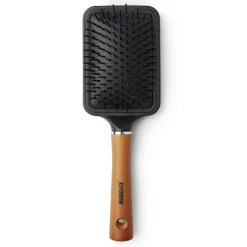 Brosse à cheveux pneumatique démêlage et massage PVC et bois