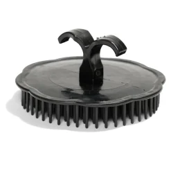 Brosse à cheveux ronde noire Ø8x5cm